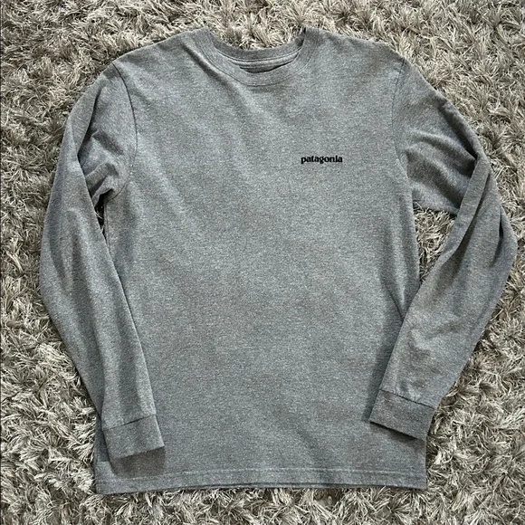 Patagonia Heather Gray Long Sleeve Tee - Picture 2 of 3